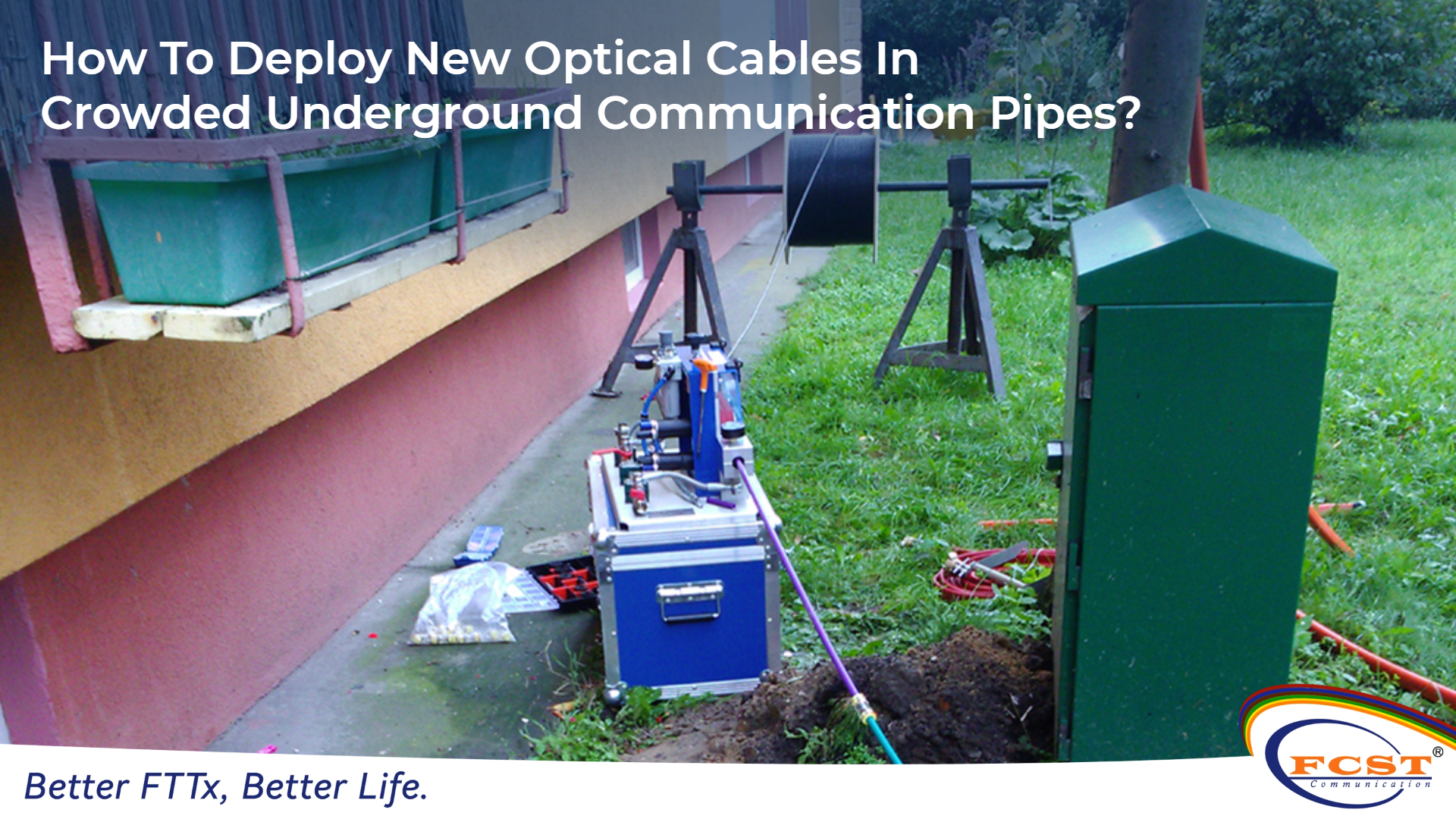 How To Deploy New Optical Cables In Crowded Underground Communication Pipes?