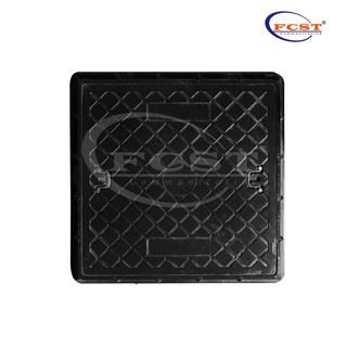 Pedestrian 655x655mm BMC Square Manhole Cover & Frame 