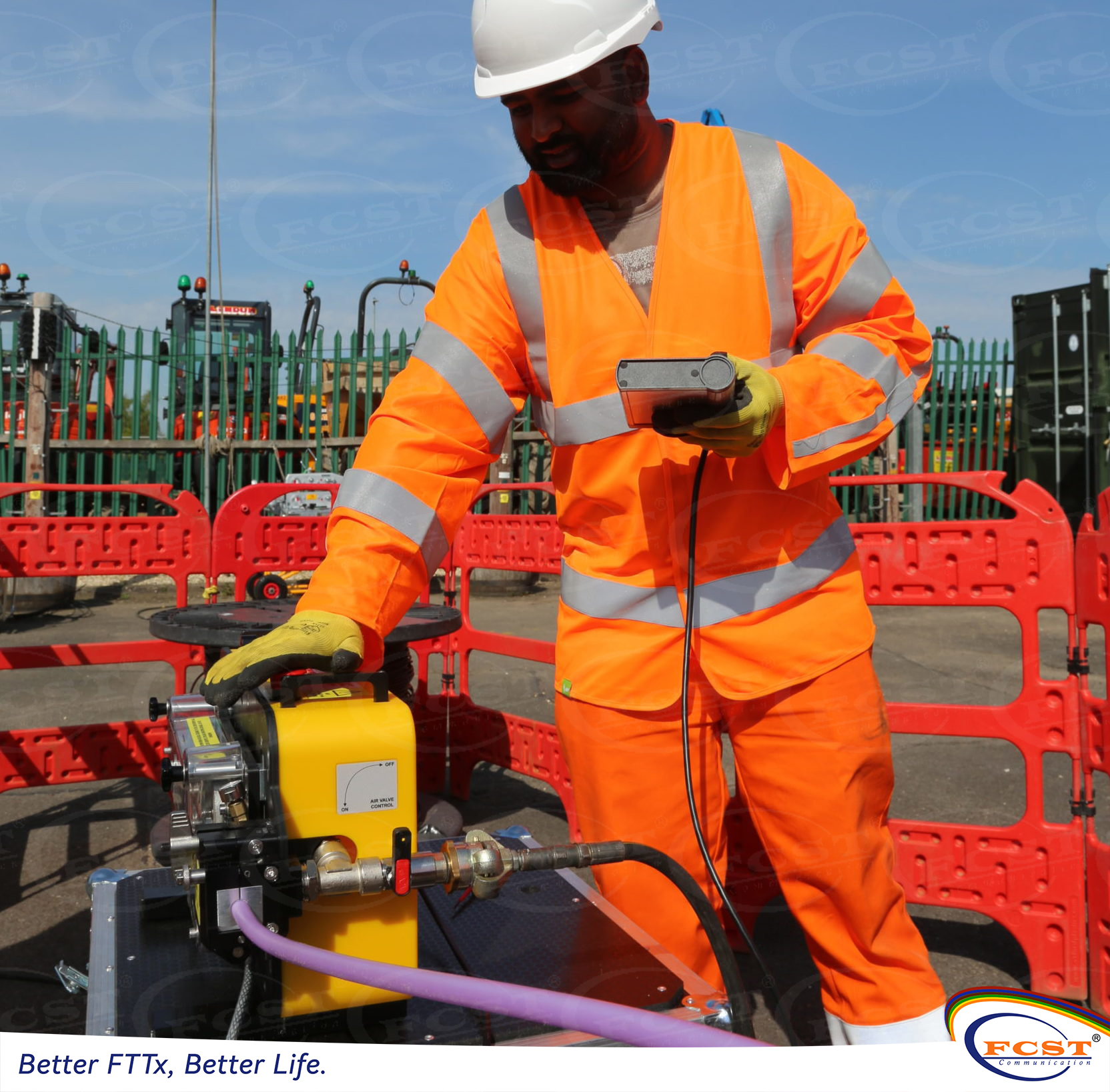 Cable jetting machine
