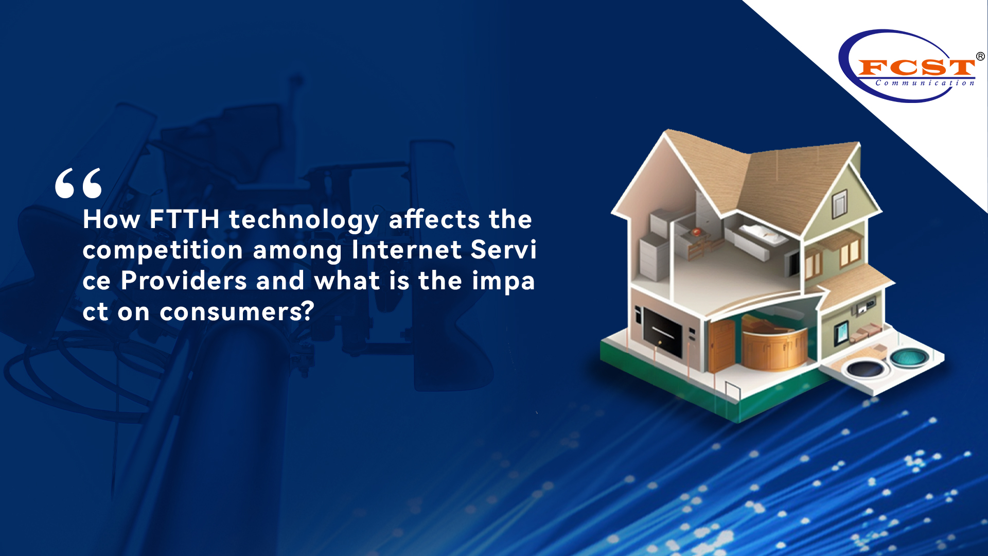 How FTTH technology affects the competition among Internet Service Providers and what is the impact on consumers?