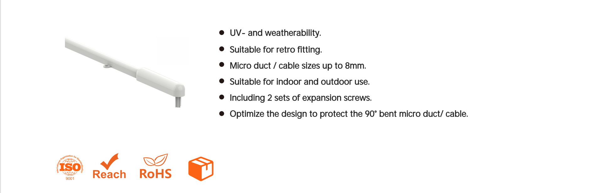 UV- and weatherability With Integrated Sealing Element Above Ground