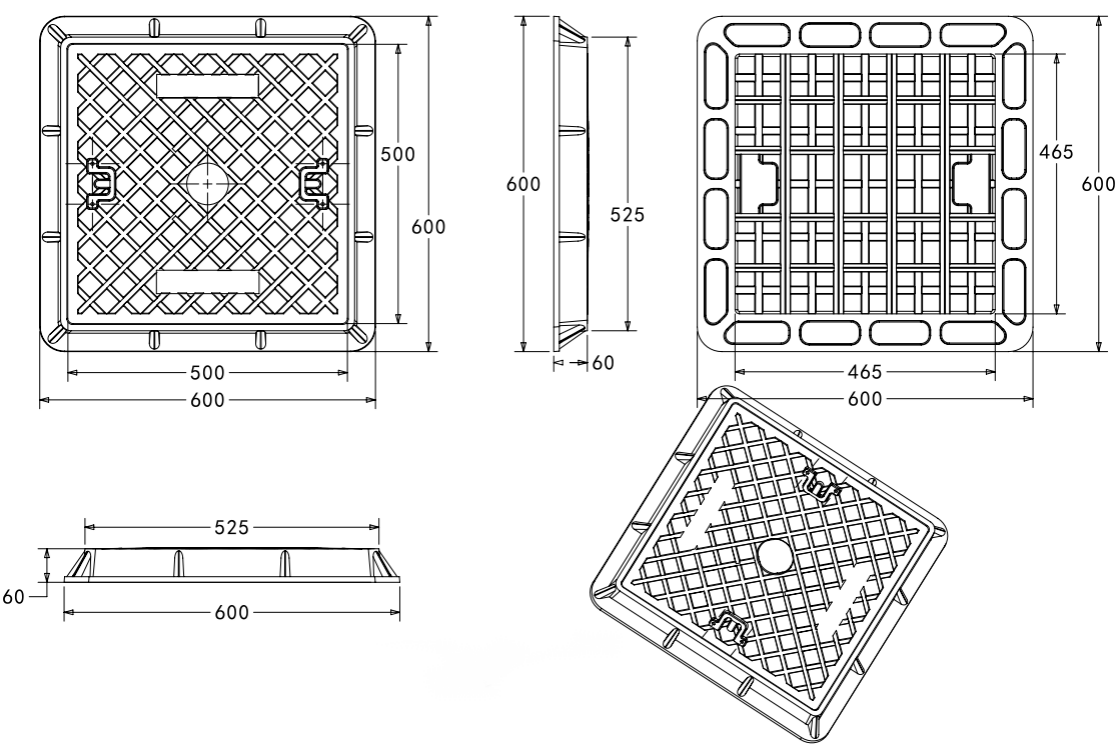 A15 manhole cover and frame
