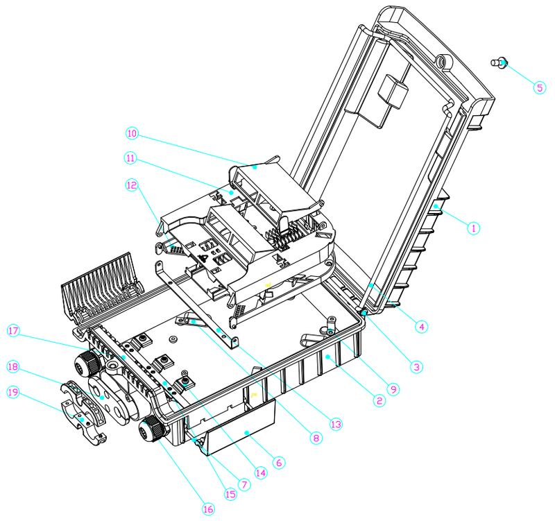 FCST01139 Fiber Access Terminal Closure