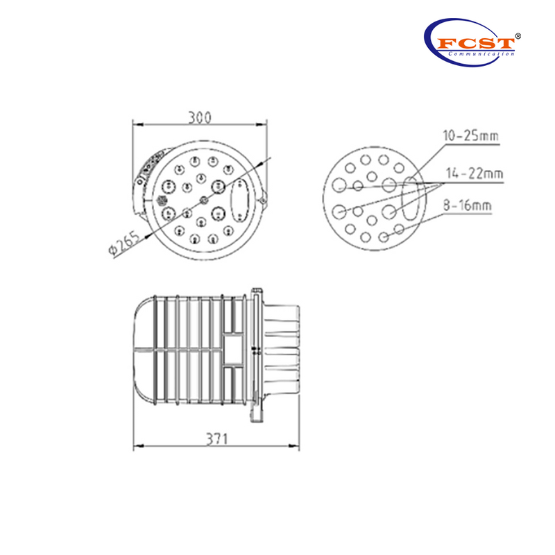 FCST012236-A Fiber Optic Splice Closure