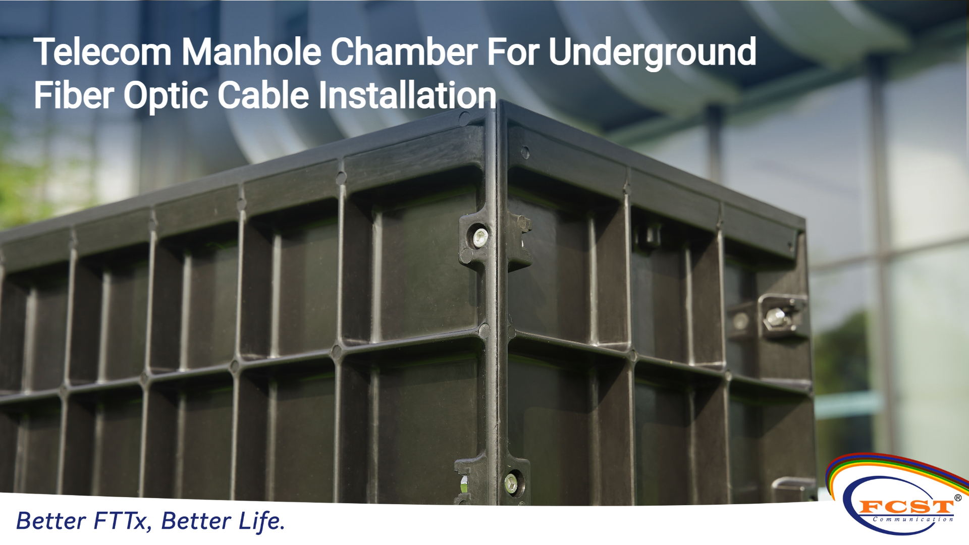 Telecom Manhole Chamber For Underground Fiber Optic Cable Installation