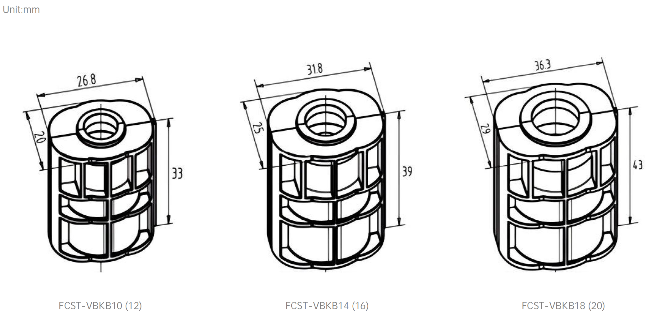 10mm Divisible connectors duct sealing