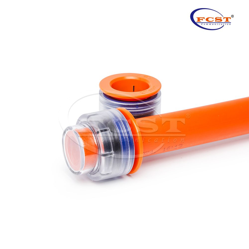 Micro duct end stop connector