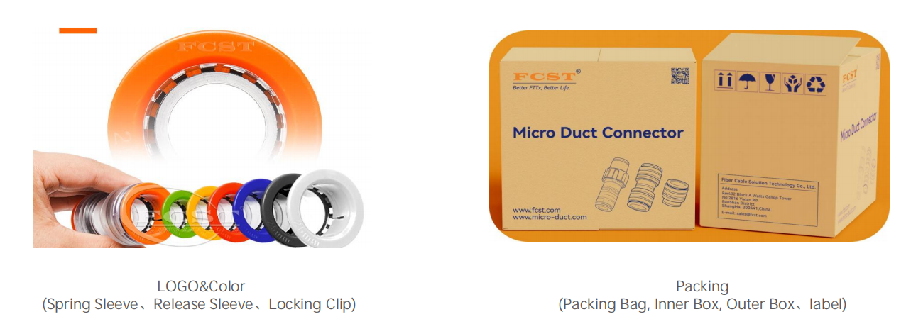 Transparent Micro Duct Connector