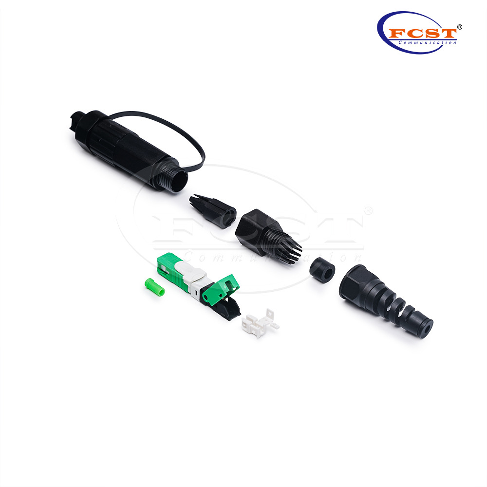 Fast sc connector for FTTH network