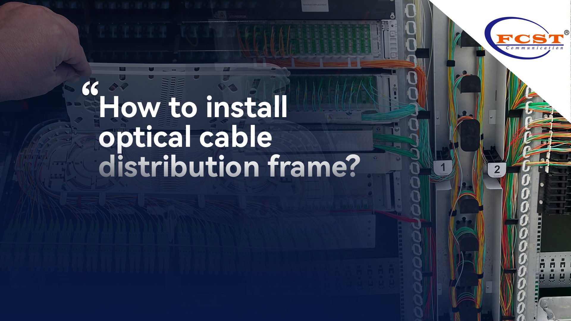 How to install optical cable distribution frame?