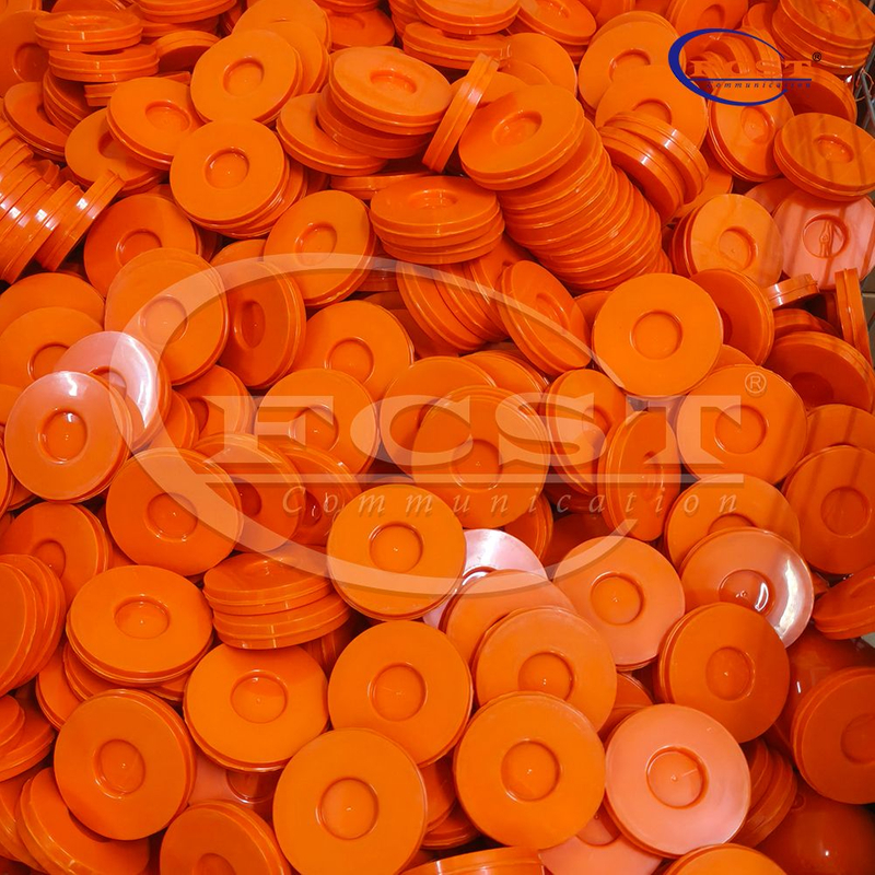 D EXTENDED RANGE DISK MARKER - TEL - ORANGE
