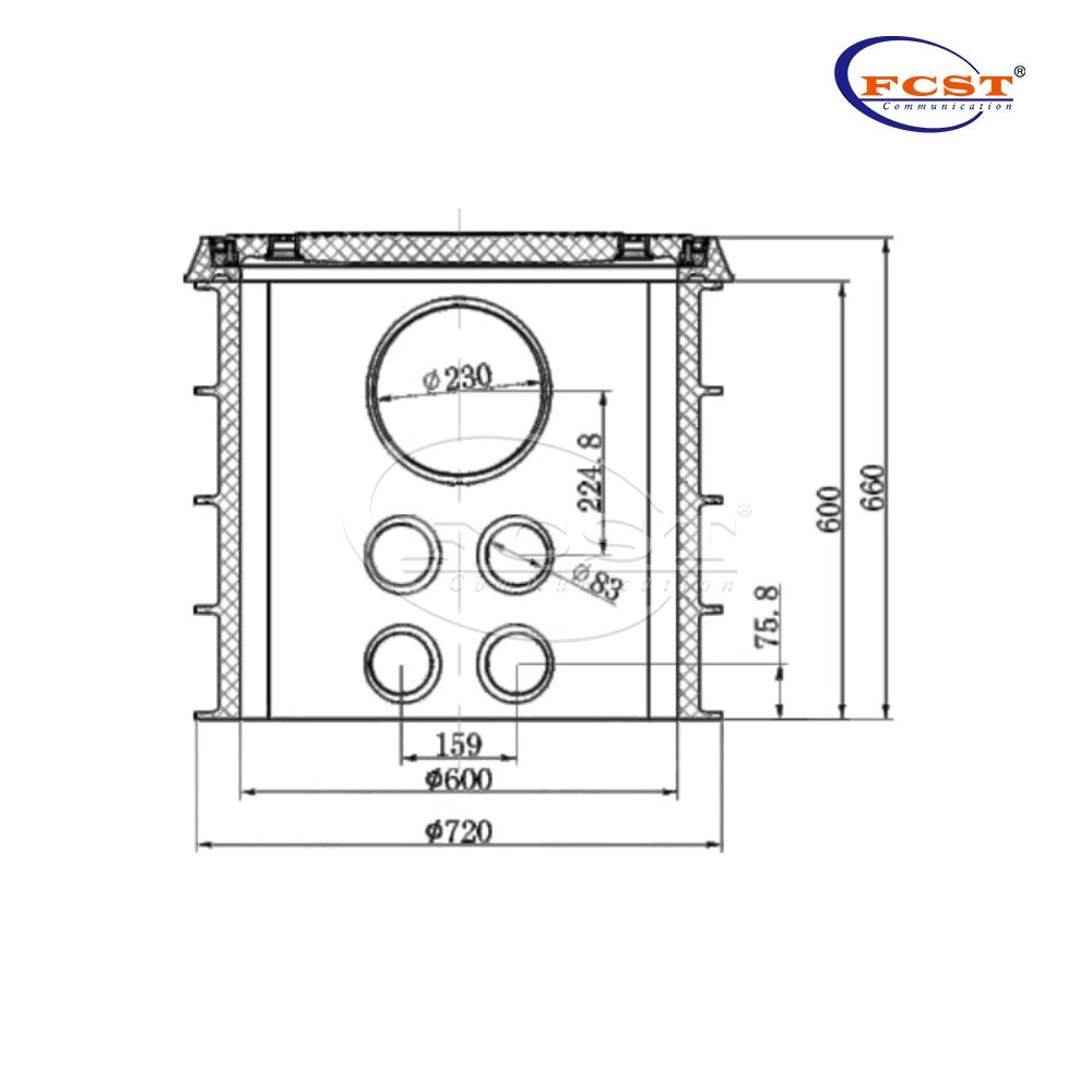 FCST-TH-SMC010 SMC Inspection Chamber Manhole Telecommunications - Buy ...