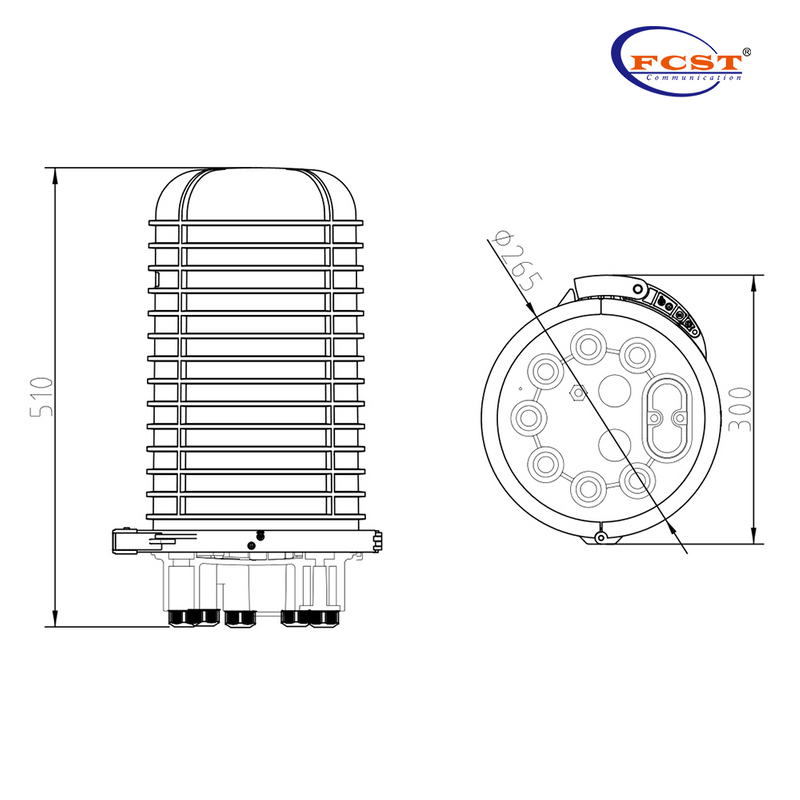 FCST012136 Fiber Optic Splice Closure