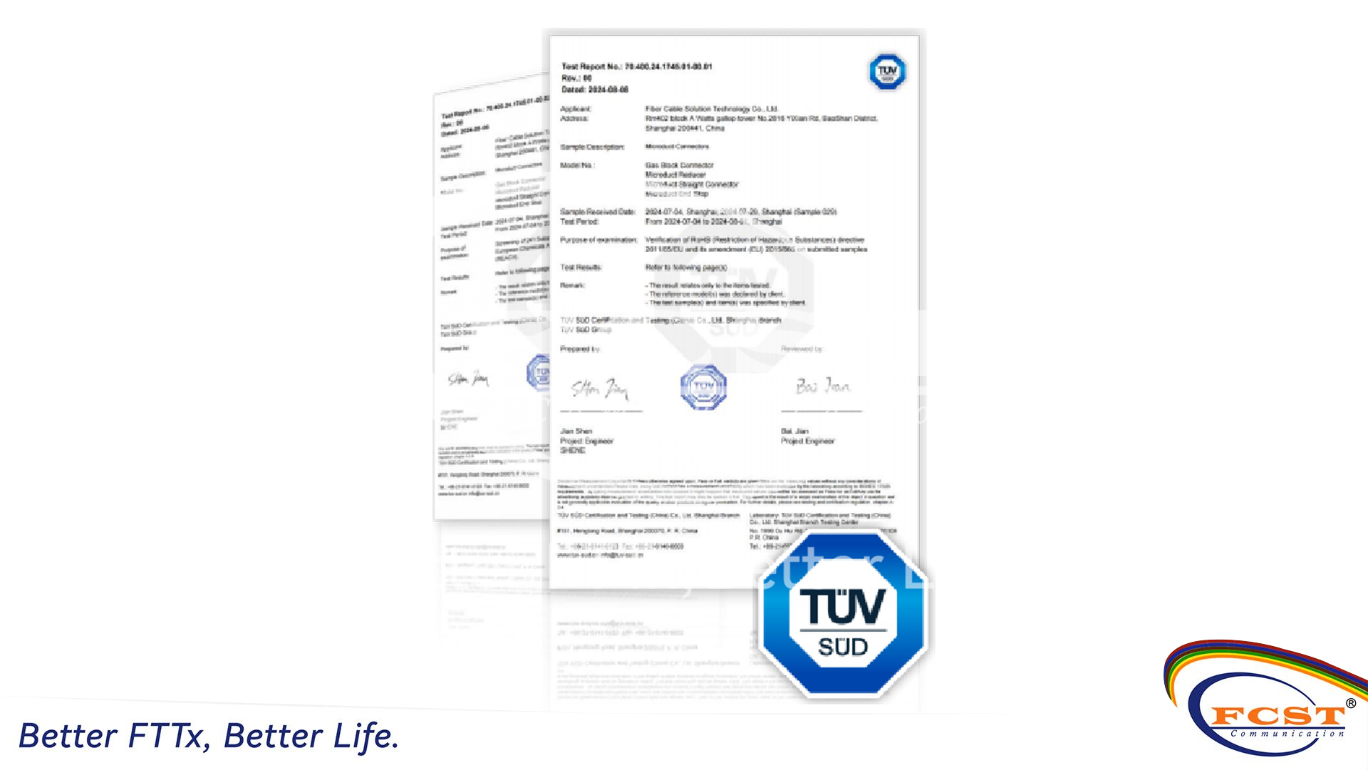 microduct connector certificate