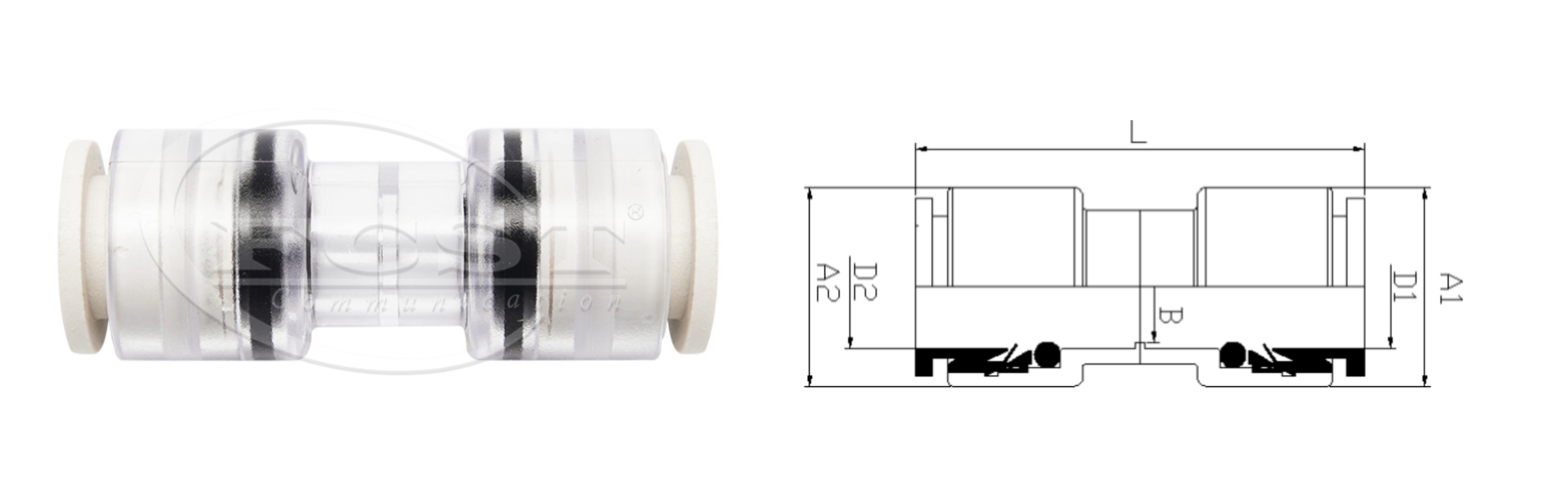 alt Indoor Flame Retardant Microduct Connector