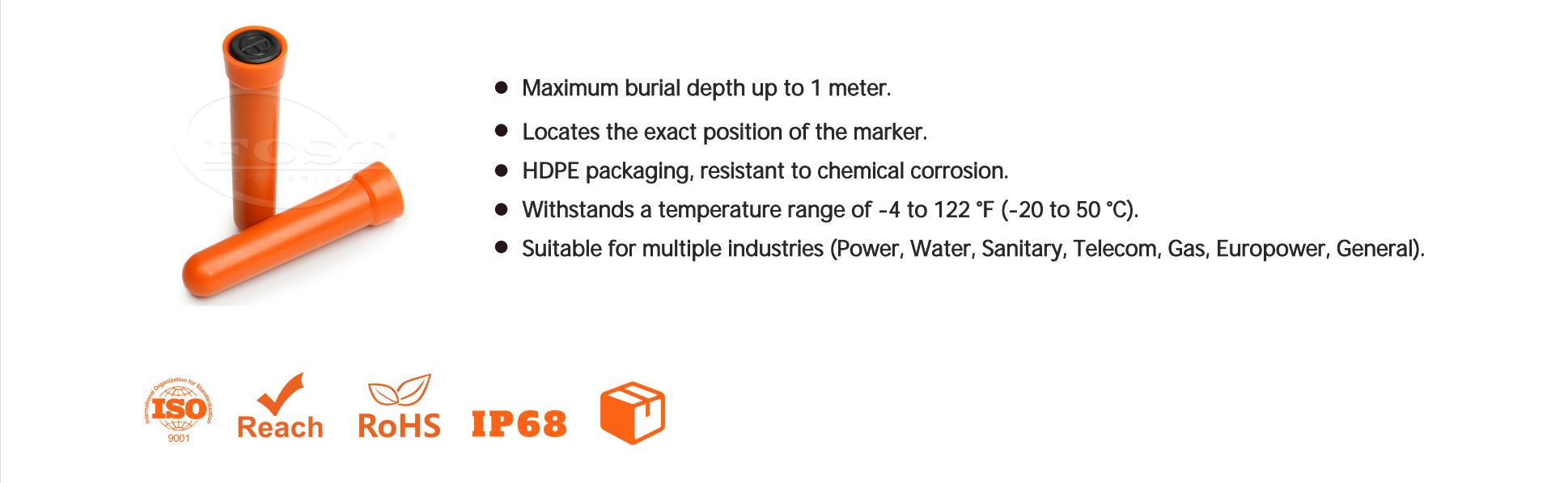 PUEM3 101.4kHz Near Surface Markers For Telecom