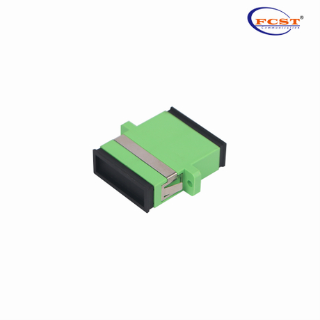 SCAPC To SCAPC Duplex Single Mode Plastic Fiber Optic Adapter Coupler with Flange