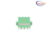 LCAPC To LCAPC Quad Single Mode Plastic Fiber Optic AdapterCoupler with Flange