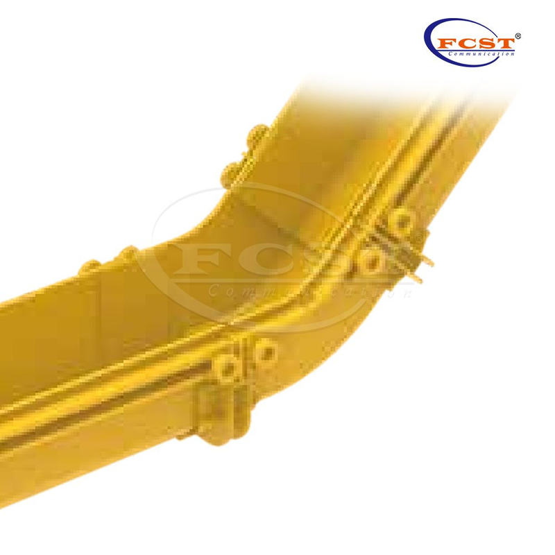 Yellow pvc fiber optic cable tray