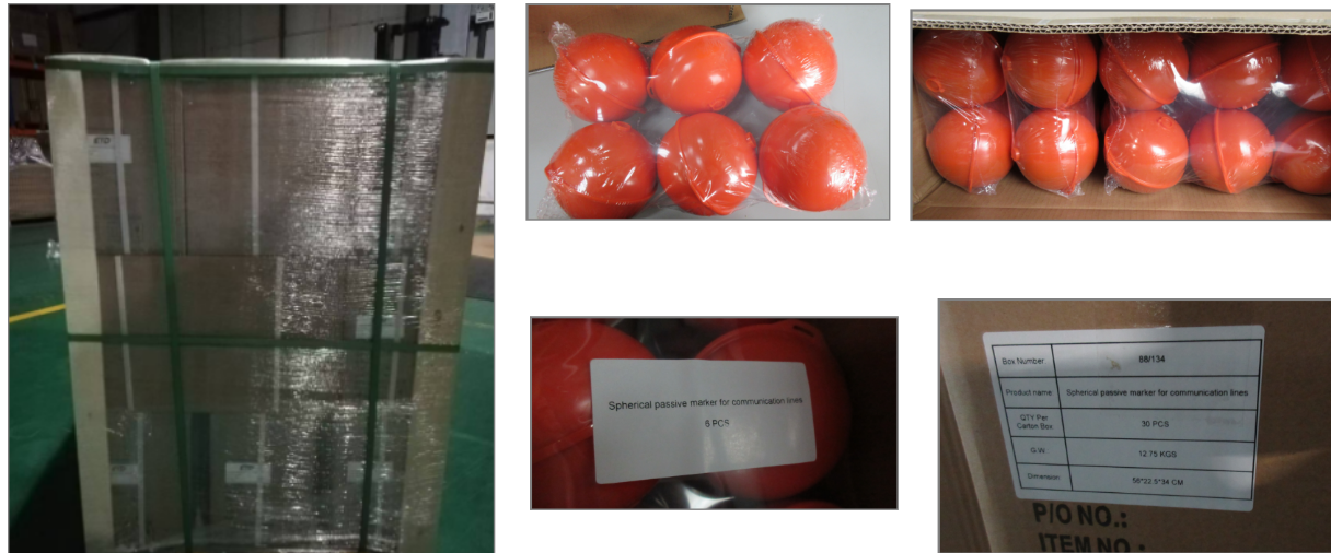 marker balls for underground locating