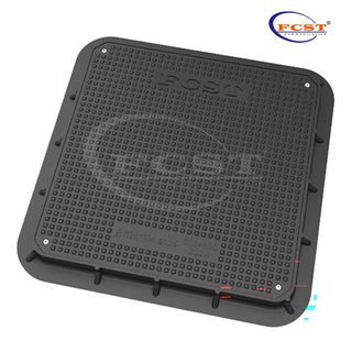FCST-B125&C250-SMC05 SMC Clear Opening 600*600mm Square Manhole Cover & Frame