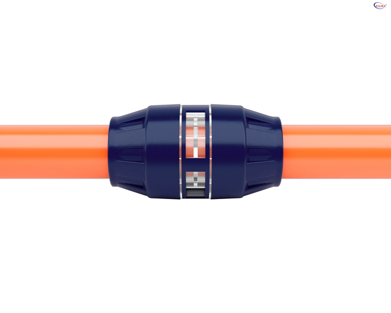 1.25" HDPE Push Fit Coupler for Duct Joining