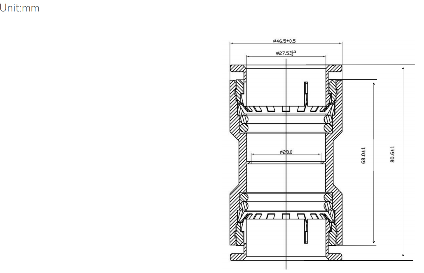 telecom duct connector